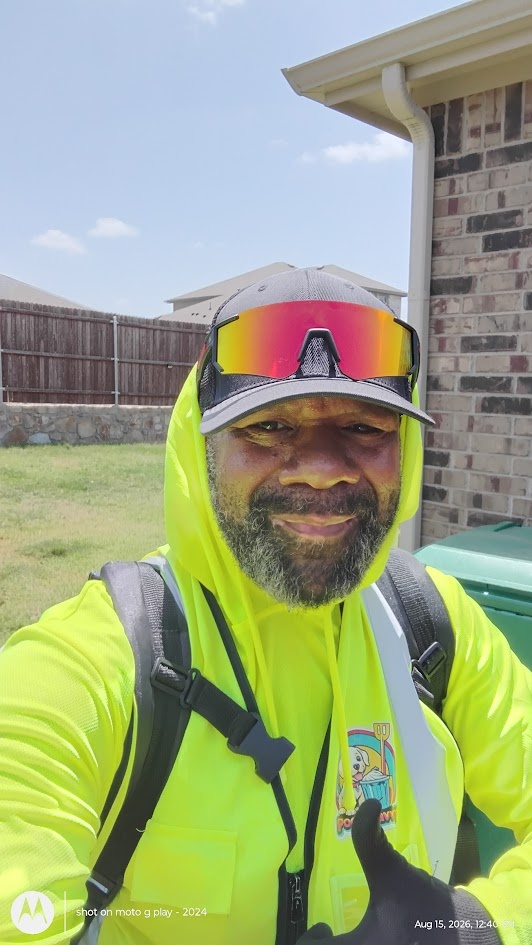 Poop Savvy owner out on the job